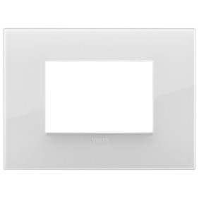 Placca Vimar Arkè Classic 3 moduli Reflex ghiaccio 19653.66