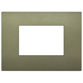 Placca Vimar Arkè  3 moduli verde matt in tecnopolimero  19653.77