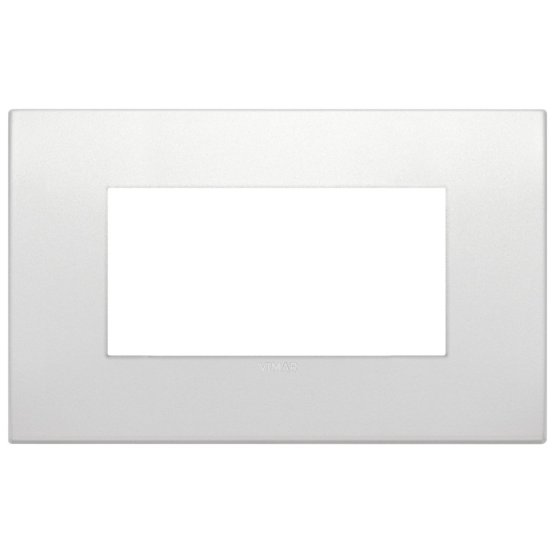 Placca Classic Vimar Arkè  4 moduli perla matt in metallo 19654.05