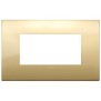 Placca Vimar Arkè Classic 4 moduli oro metallo codice 19654.07