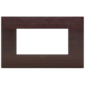 Placca Vimar Arkè  Classic 4 moduli wengè legno naturale 19654.41