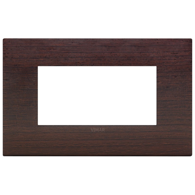 Placca Vimar Arkè  Classic 4 moduli wengè legno naturale 19654.41