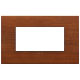 Placca Vimar Arkè Classic 4 moduli ciliegio legno naturale 19654.42