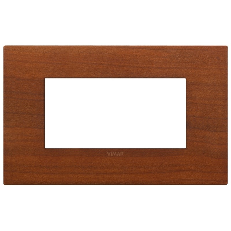 Placca Vimar Arkè Classic 4 moduli ciliegio legno naturale 19654.42