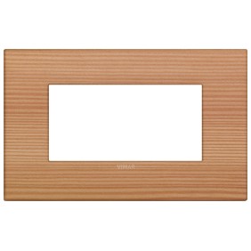 Placca Vimar Arkè Classic  4 moduli larice legno naturale 19654.43