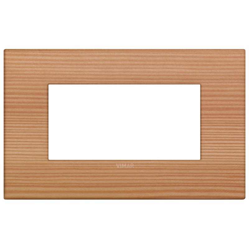 Placca Vimar Arkè Classic  4 moduli larice legno naturale 19654.43