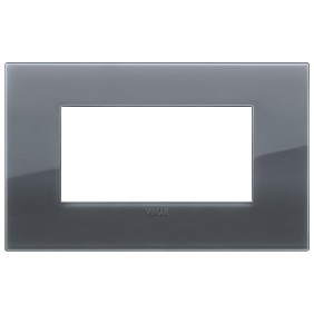Placca Vimar Arkè Classic 4 moduli Reflex grigio fumè 19654.61