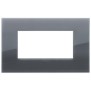 Placca Vimar Arkè Classic 4 moduli Reflex grigio fumè 19654.61