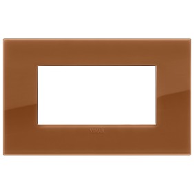 Placca Vimar Arkè Classic 4 moduli Reflex caramel 19654.62