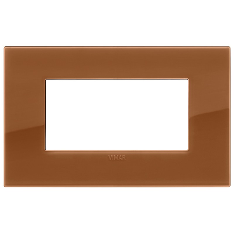 Placca Vimar Arkè Classic 4 moduli Reflex caramel 19654.62