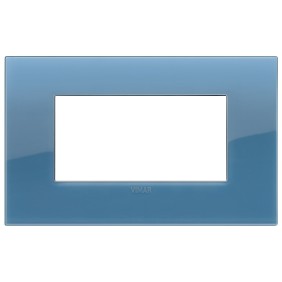 Placca Vimar Arkè classic 4 moduli Reflex oltremare 19654.64