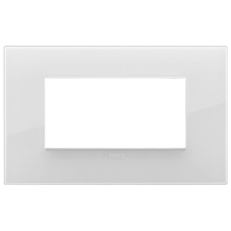 Placca Vimar Arkè Classic 4 moduli Reflex ghiaccio codice 19654.66