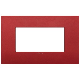 Placca Vimar Arkè Classic 4 moduli rosso matt tecnopolimero  19654.75