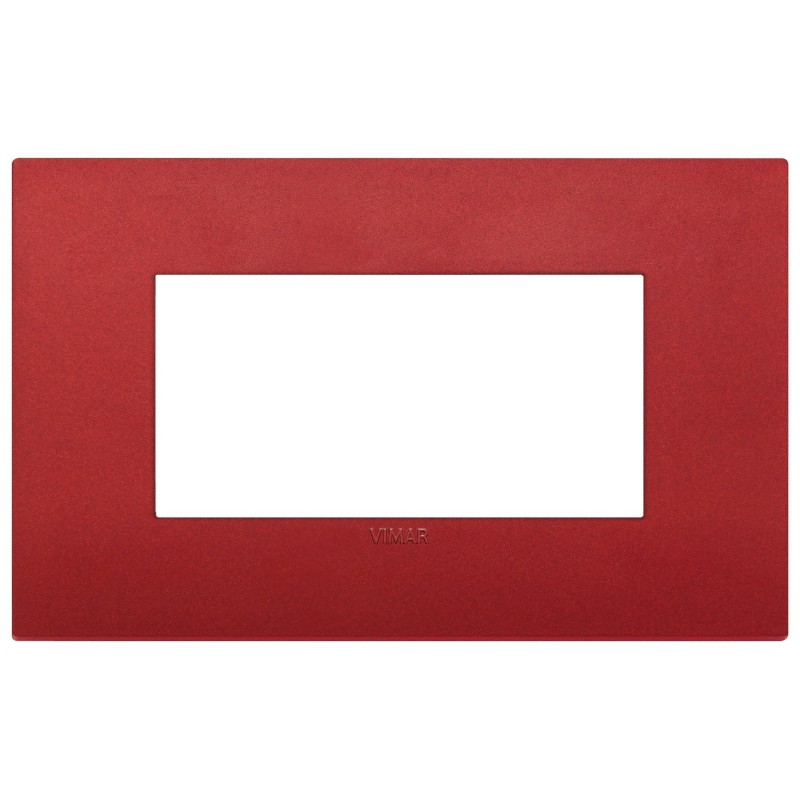 Placca Vimar Arkè Classic 4 moduli rosso matt tecnopolimero  19654.75