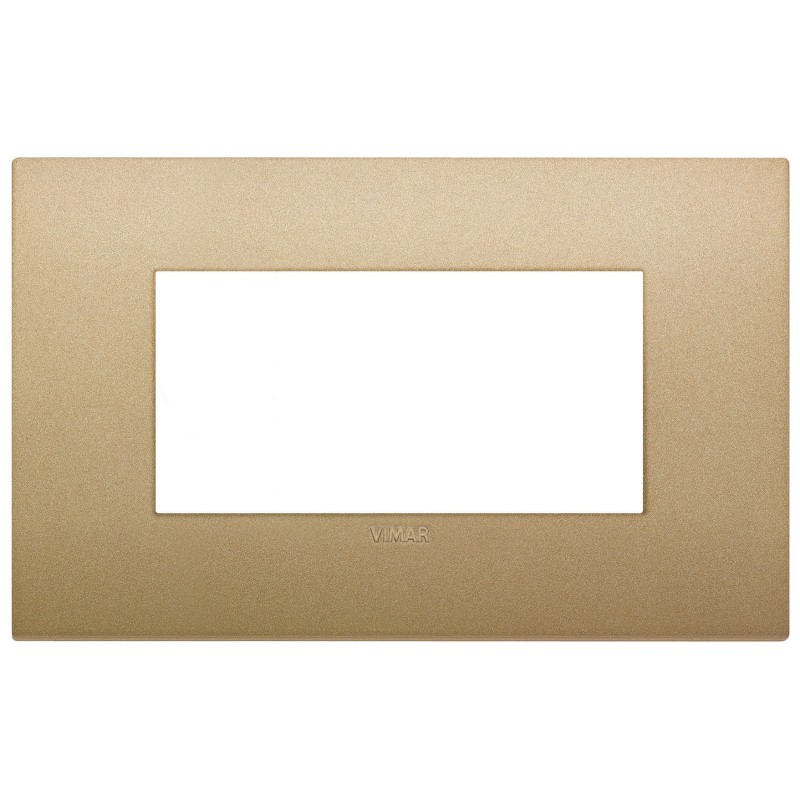 Placca Vimar Arkè  Classic 4 moduli oro matt tecnopolimero  19654.78