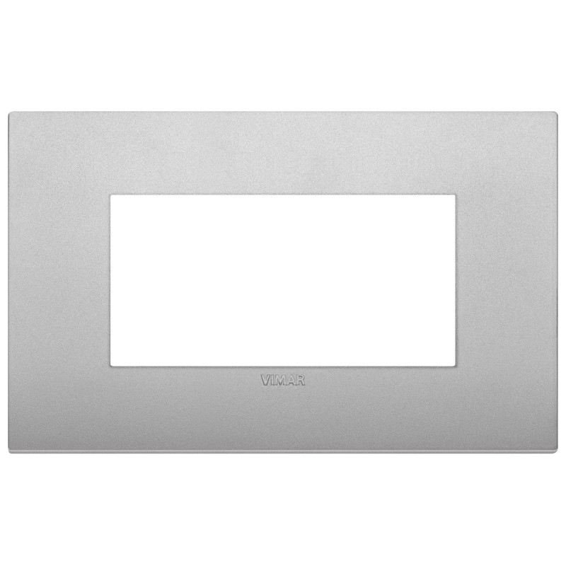 Placca Vimar Arkè  4 moduli silver matt tecnopolimero 19654.79
