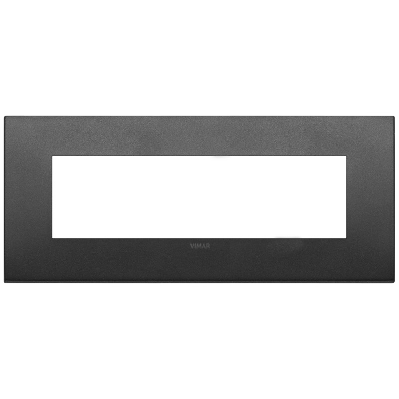 Placca Vimar Arkè Classic  7 moduli  grafite matt metallo 19657.01