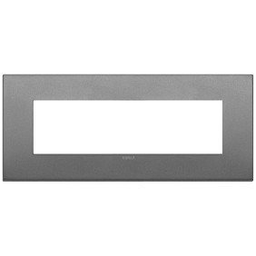 Placca Vimar Arkè Classic  7 moduli ardesia matt metallo 19657.02