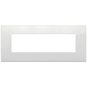 Placca Classic Vimar Arkè 7 moduli polar metallo codice 19657.06