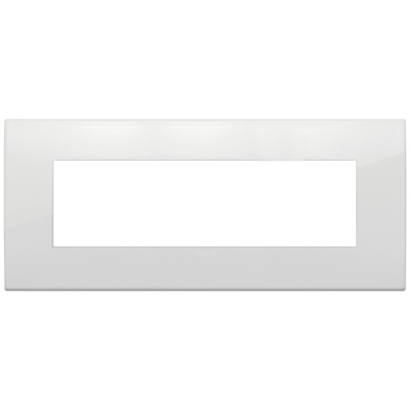 Placca Classic Vimar Arkè 7 moduli polar metallo codice 19657.06