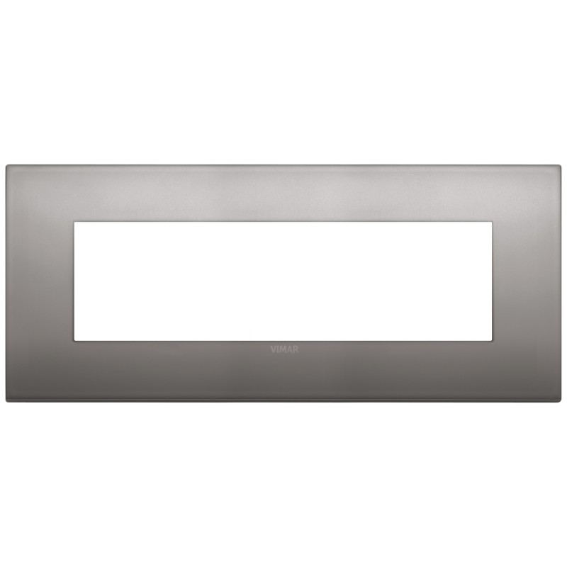 Placca Vimar Arkè Classic  7 moduli metallo nichel nero 19657.10