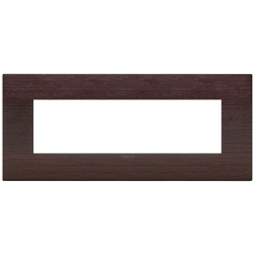 Placca Vimar Arkè Classic 7 moduli legno naturale wengè 19657.41