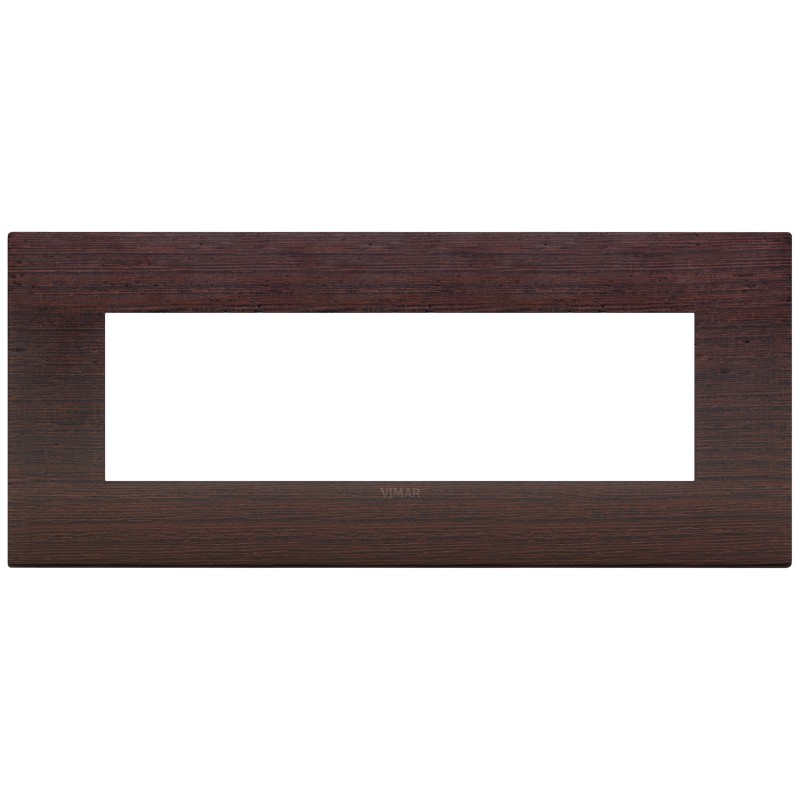 Placca Vimar Arkè Classic 7 moduli legno naturale wengè 19657.41