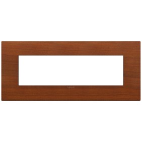 Placca Vimar Arkè  Classic 7 moduli legno naturale ciliegio 19657.42