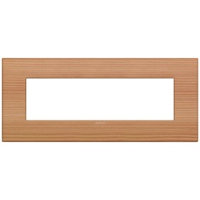 Placca Vimar Arkè Classic 7 moduli legno naturale larice 19657.43