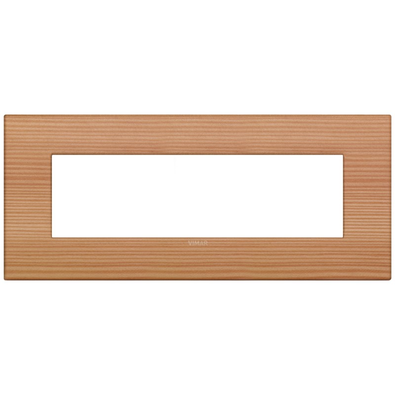 Placca Vimar Arkè Classic 7 moduli legno naturale larice 19657.43