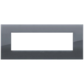 Placca Vimar Arkè Classic 7 moduli Reflex grigio fumè 19657.61