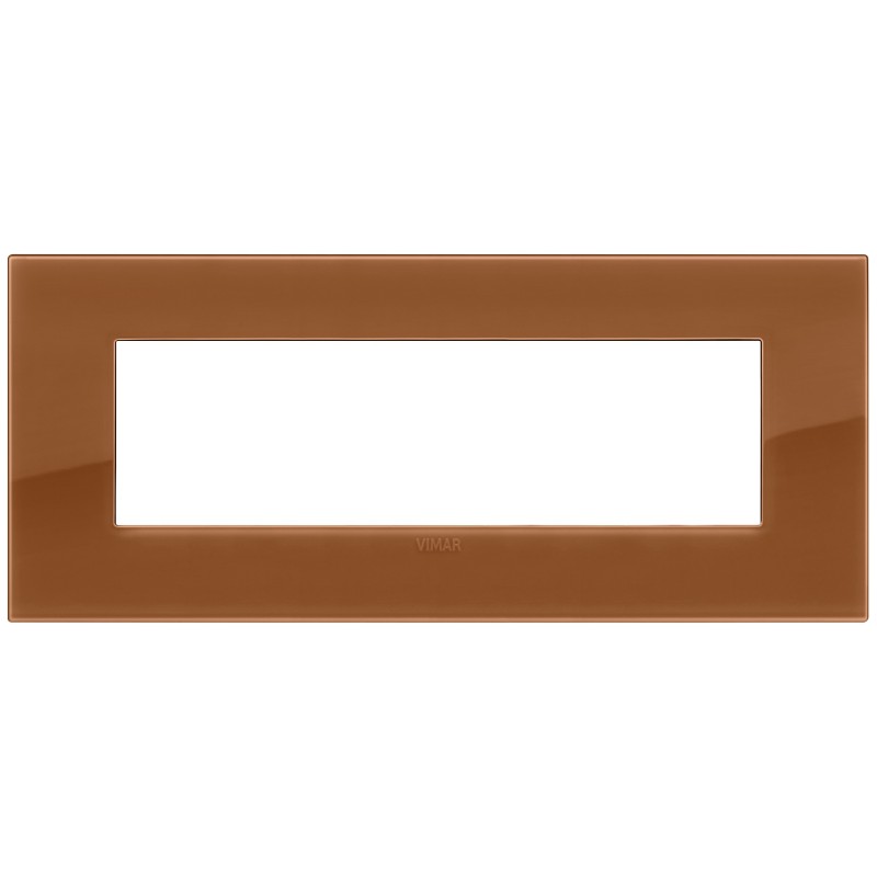 Placca Vimar Arkè Classic 7 moduli Reflex caramel codice19657.62