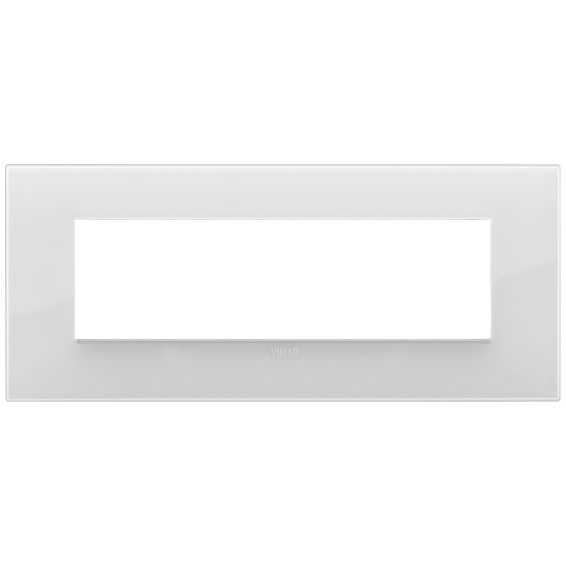 Placca Vimar Arkè Classic 7 moduli Reflex ghiaccio codice 19657.66