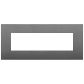 Placca Vimar Arkè 7 moduli grigio in tecnopolimero 19657.72