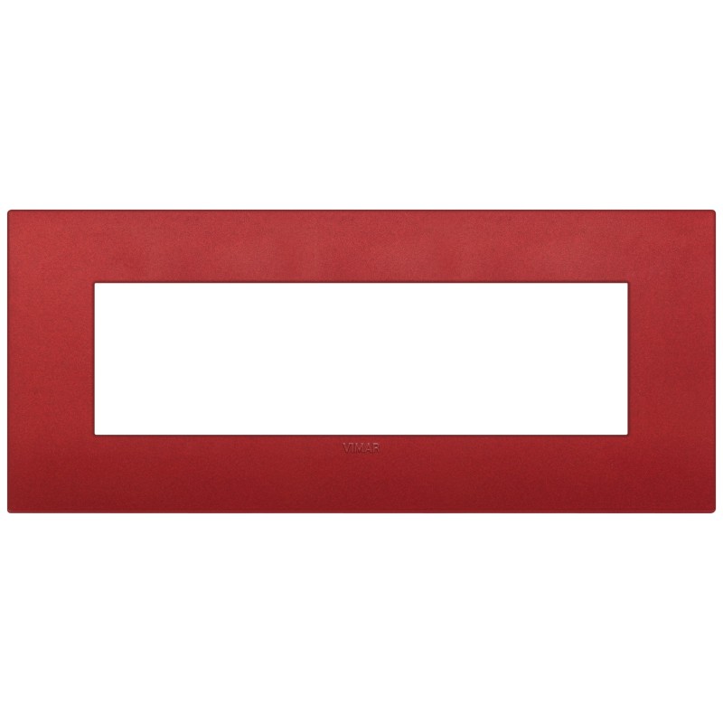 Placca Vimar Arkè 7 moduli rosso matt in tecnopolimero19657.75