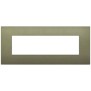 Placca Vimar Arkè  7 moduli verde matt in tecnopolimero 19657.77