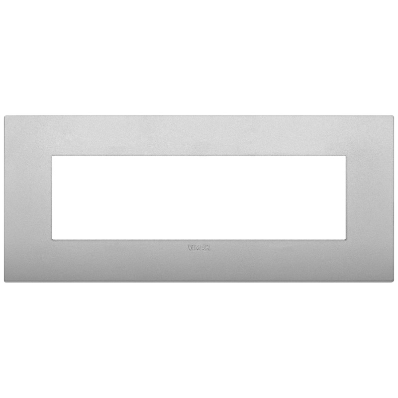 Placca Vimar Arkè 7 moduli silver matt in tecnopolimero  19657.79