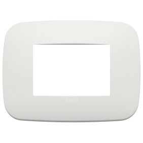 Placca Vimar Arkè Round 3 moduli Metallo perla matt 19683.25