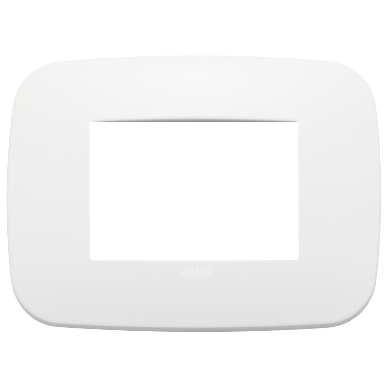 Placca Vimar Arkè Round 3 moduli Metallo polar matt 19683.26