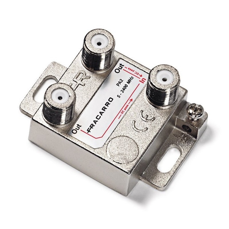 Partitore 2 Uscite Fracarro PA2 con attacco F 280701