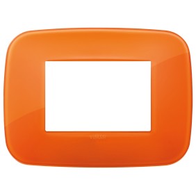 Placca Vimar Arkè Round 3 moduli Reflex colore orange 19683.63