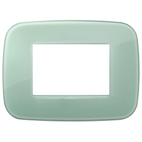 Placca Vimar Arkè Round 3 moduli Reflex colore salvia 19683.65