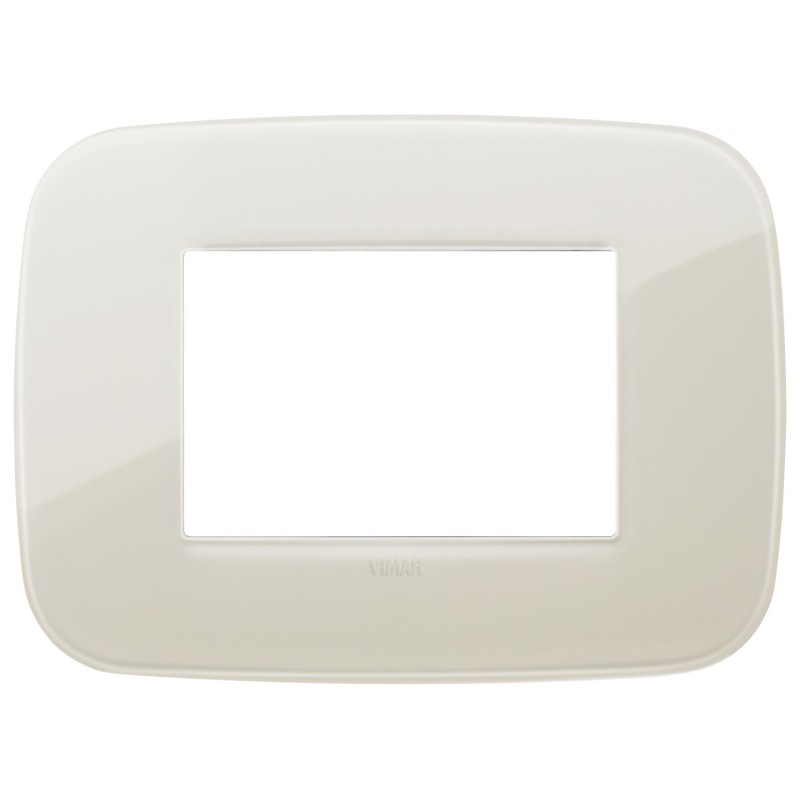 Placca Vimar Arkè Round 3 moduli Reflex colore Avorio 19683.67