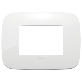 Placca Vimar Arkè Round 3 moduli bianco tecnopolimero 19683.84