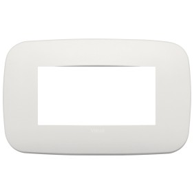 Placca Vimar Arkè Round 4 moduli Metallo perla matt 19684.25