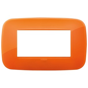 Placca Vimar Arkè Round 4 moduli Reflex orange codice 19684.63