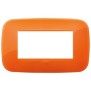 Placca Vimar Arkè Round 4 moduli Reflex orange codice 19684.63