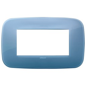 Placca Vimar Arke' Round 4 moduli Reflex oltremare codice 19684.64