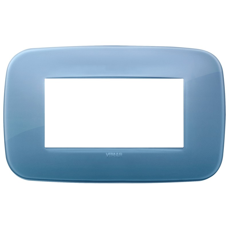 Placca Vimar Arke' Round 4 moduli Reflex oltremare codice 19684.64