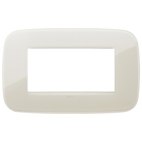 Placca Vimar Arkè Round 4 moduli Reflex avorio codice 19684.67